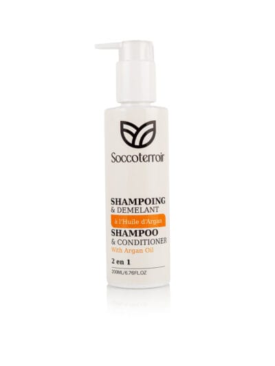 Shampoing & Démêlant 2 en 1 à l’Argan – 200 ml
