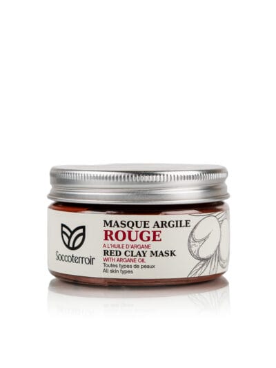 Masque à l’Argile Rouge & Huile d’Argan – 140 ml