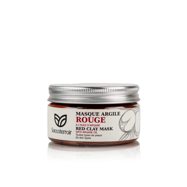 Masque à l’Argile Rouge & Huile d’Argan – 140 ml