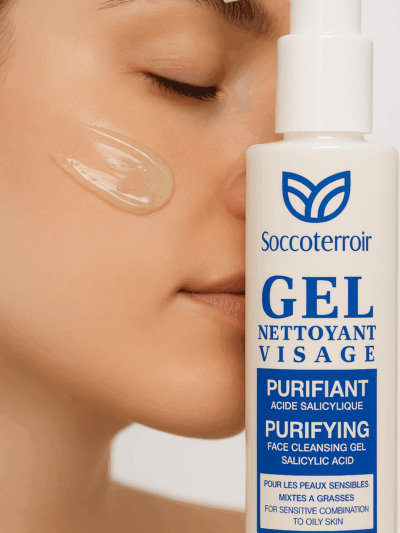Gel Nettoyant Visage Purifiant – 200 ml À l’Acide Salicylique, Vitamine B3 et Provitamine B5