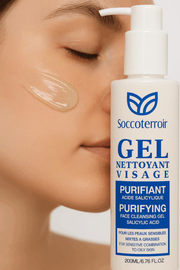 Gel Nettoyant Visage Purifiant – 200 ml À l’Acide Salicylique, Vitamine B3 et Provitamine B5 – Image 2
