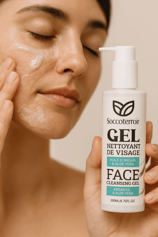 Gel Nettoyant Visage à l’Aloe Vera & à l’Argan – 200 ml – Image 2