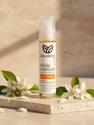 Huile d’Argan à la Fleur d’Oranger – 50 ml